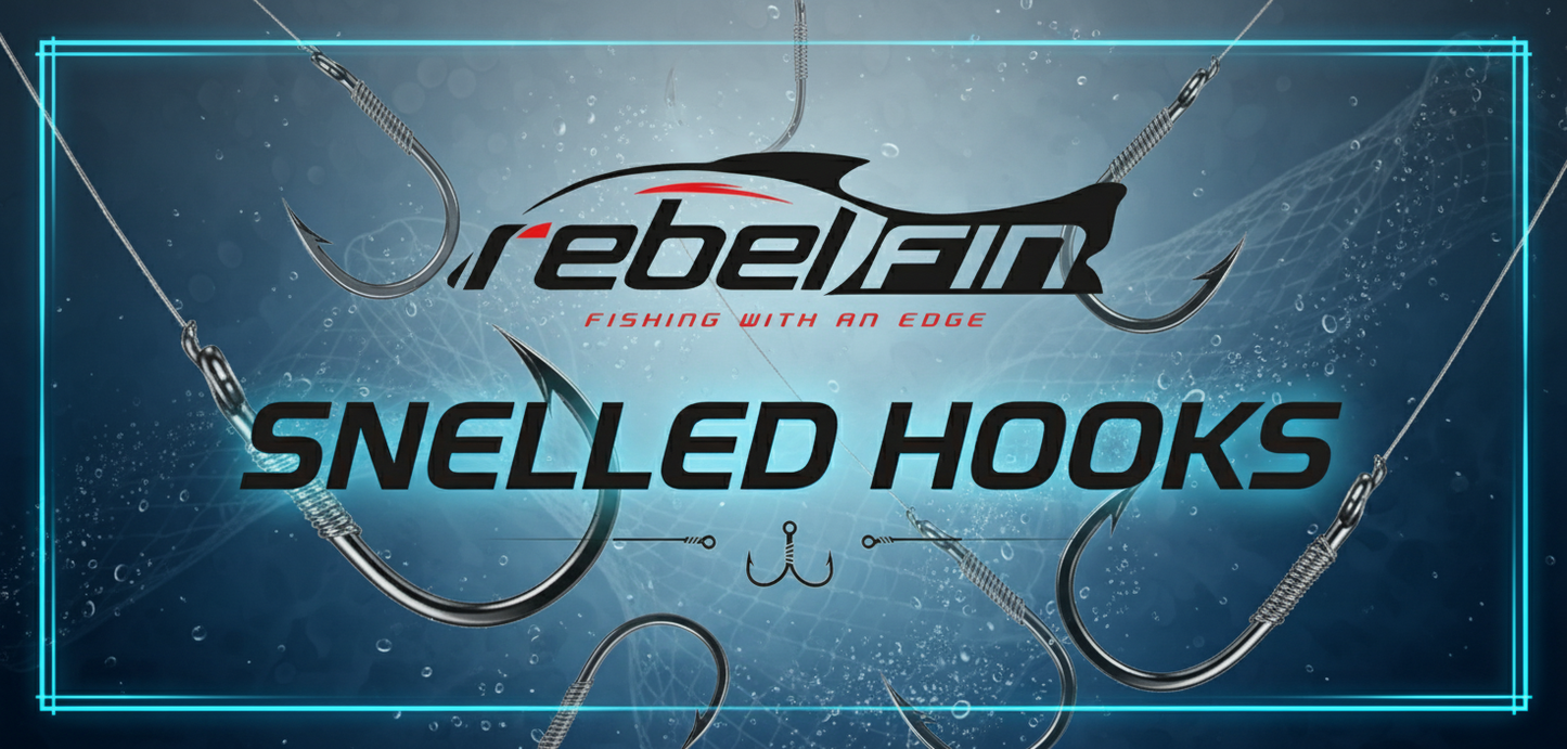 Rebel-Fin Snelled Hooks