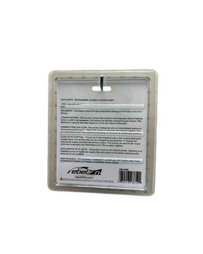 REBEL-FIN AERATOR AE1000 RECHARGEABLE AERATOR W/ USB-C (SOLD 6 EA/CS)