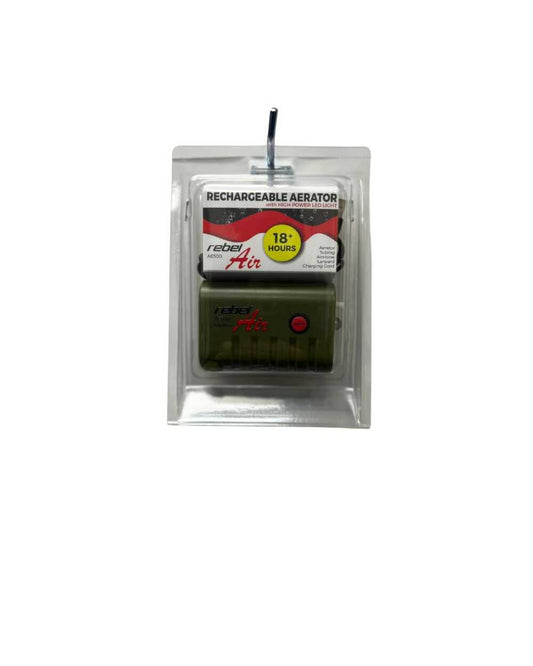 REBEL-FIN AERATOR AE500 RECHARGEABLE AERATOR W/ STONE (SOLD 6 EA/CS)