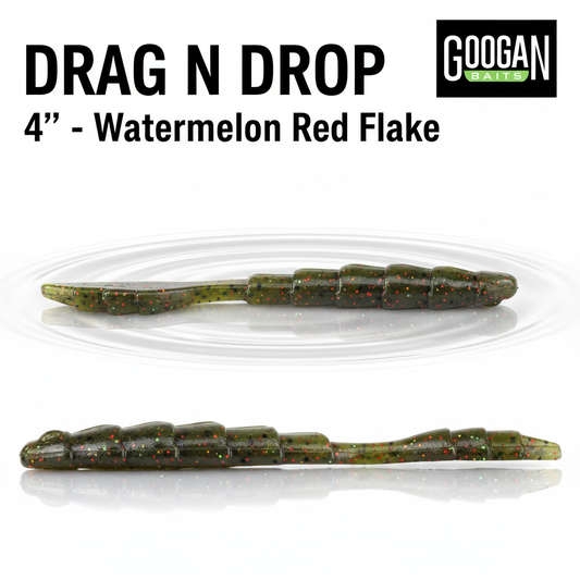 Drag N Drop 4" - Watermelon Red Flake